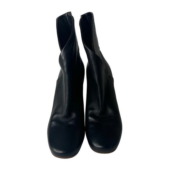 Celine Wrap Leather Ankle Boot Black Size 10 - Picture 3 of 6